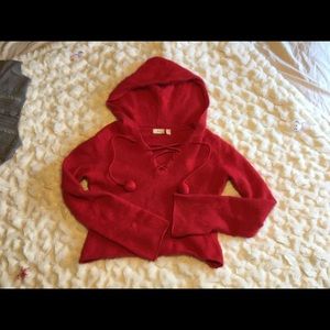 Authentic Vintage J-Lo angora crop sweater/hoodie